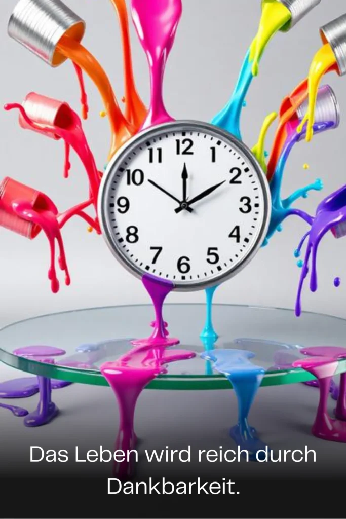 Das Leben wird reich durch Dankbarkeit.
