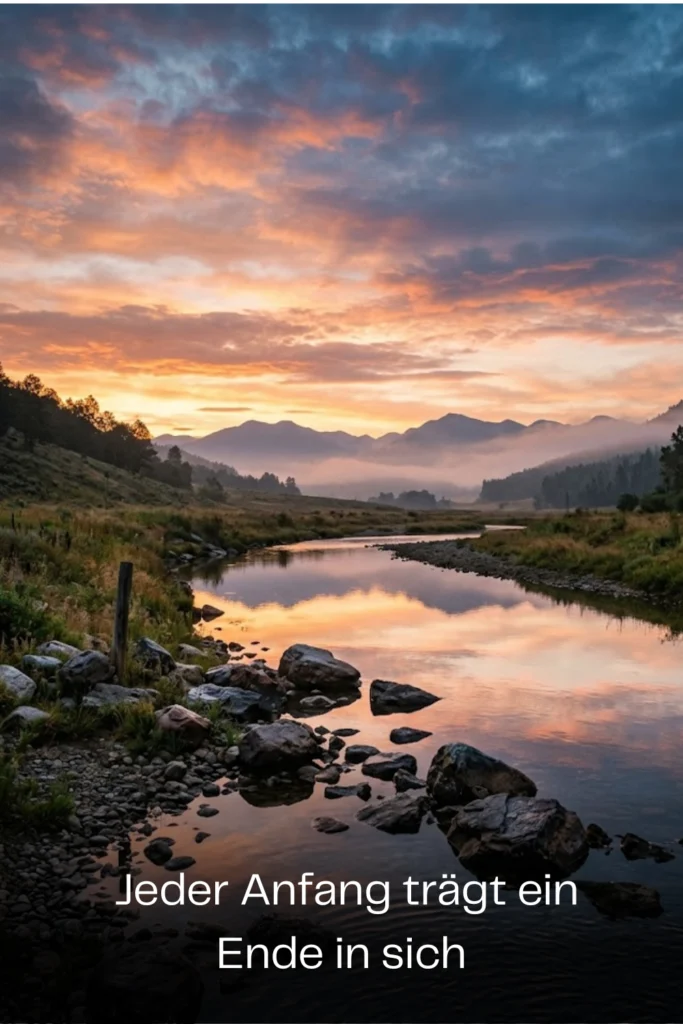 Jeder Anfang trägt ein Ende in sich