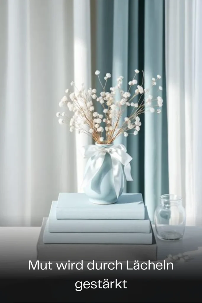 Mut wird durch Lächeln gestärkt