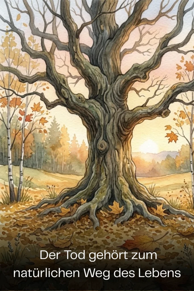 Der Tod gehört zum natürlichen Weg des Lebens