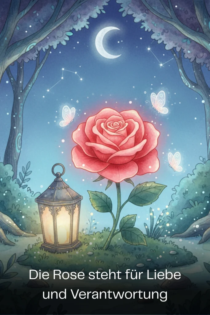 Die Rose steht für Liebe und Verantwortung