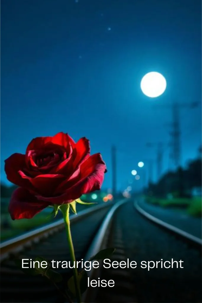 Eine traurige Seele spricht leise