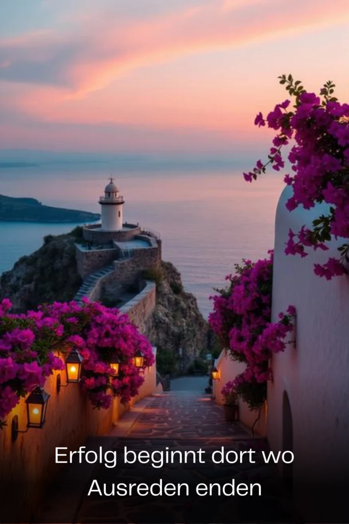 Erfolg beginnt dort wo Ausreden enden