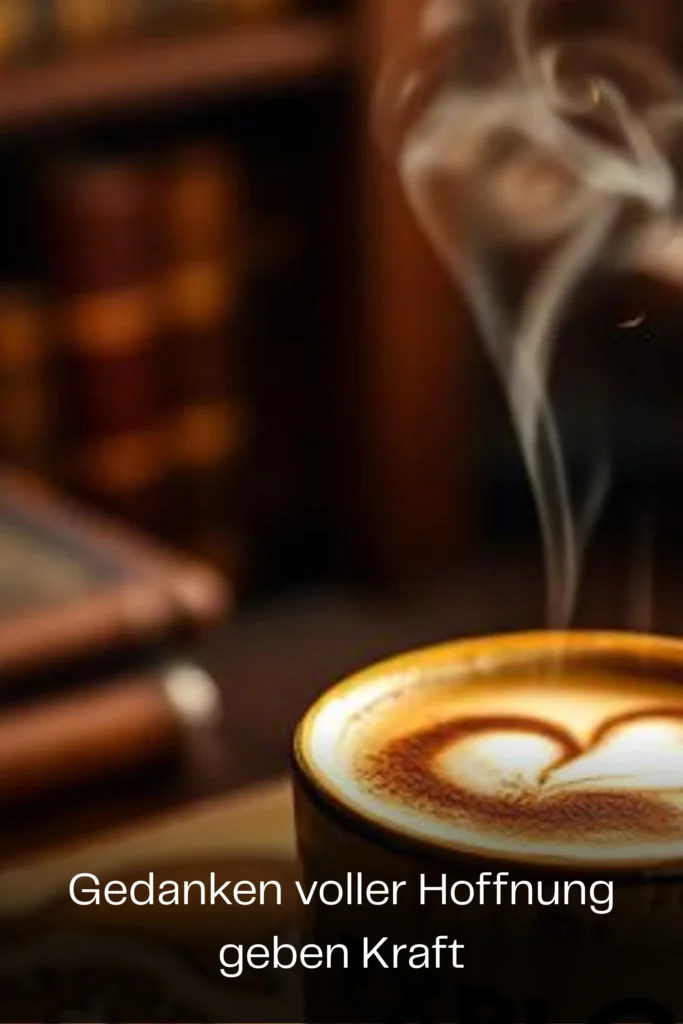Gedanken voller Hoffnung geben Kraft