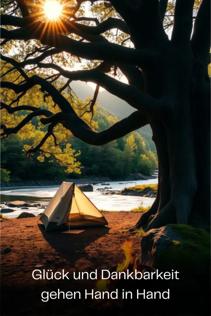 Glück und Dankbarkeit gehen Hand in Hand