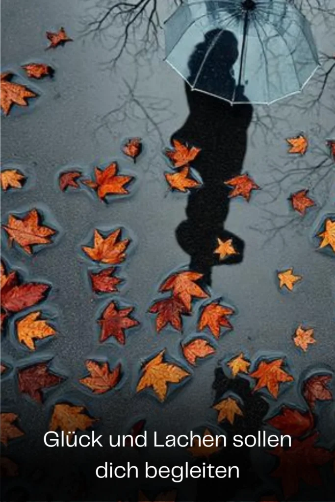 Glück und Lachen sollen dich begleiten