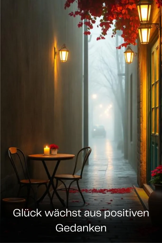 Glück wächst aus positiven Gedanken