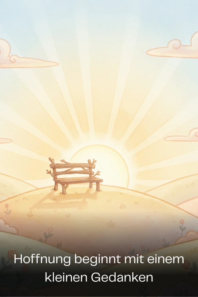 Hoffnung beginnt mit einem kleinen Gedanken