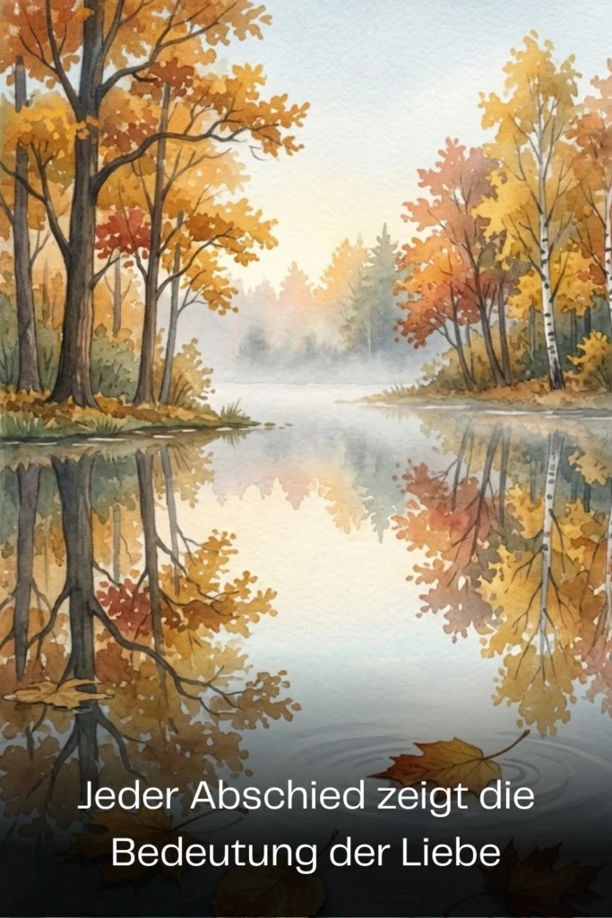 Jeder Abschied zeigt die Bedeutung der Liebe