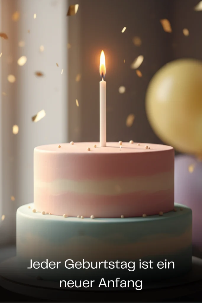 Jeder Geburtstag ist ein neuer Anfang