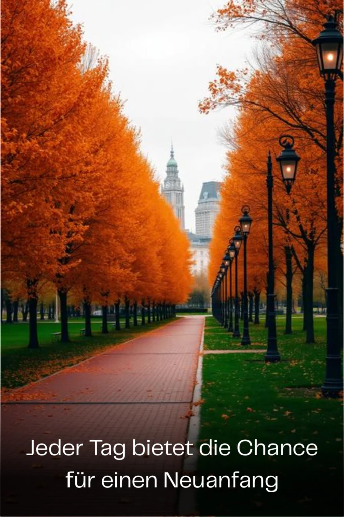 Jeder Tag bietet die Chance für einen Neuanfang