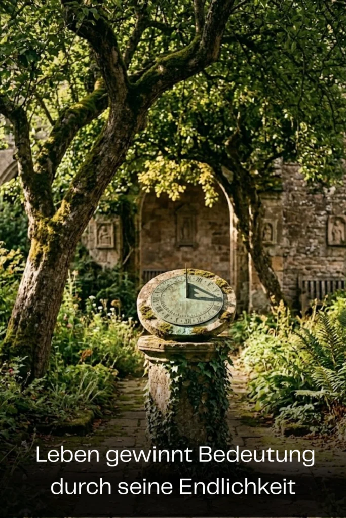 Leben gewinnt Bedeutung durch seine Endlichkeit