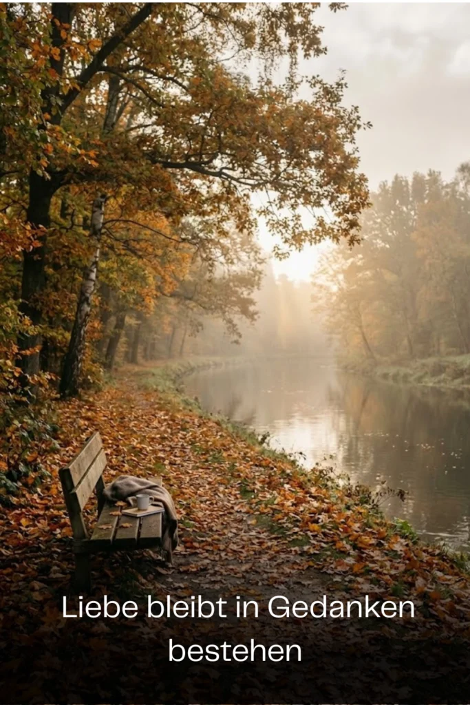 Liebe bleibt in Gedanken bestehen