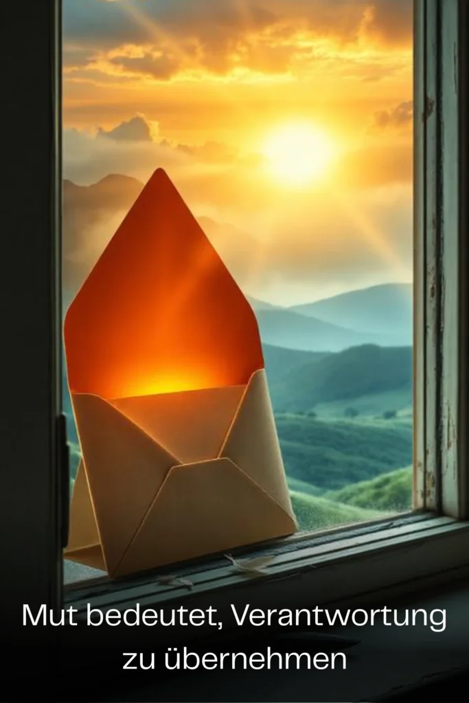 Mut bedeutet, Verantwortung zu übernehmen