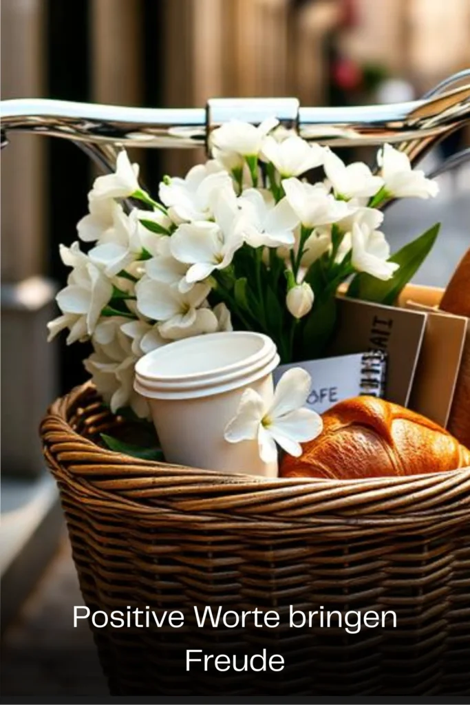 Positive Worte bringen Freude