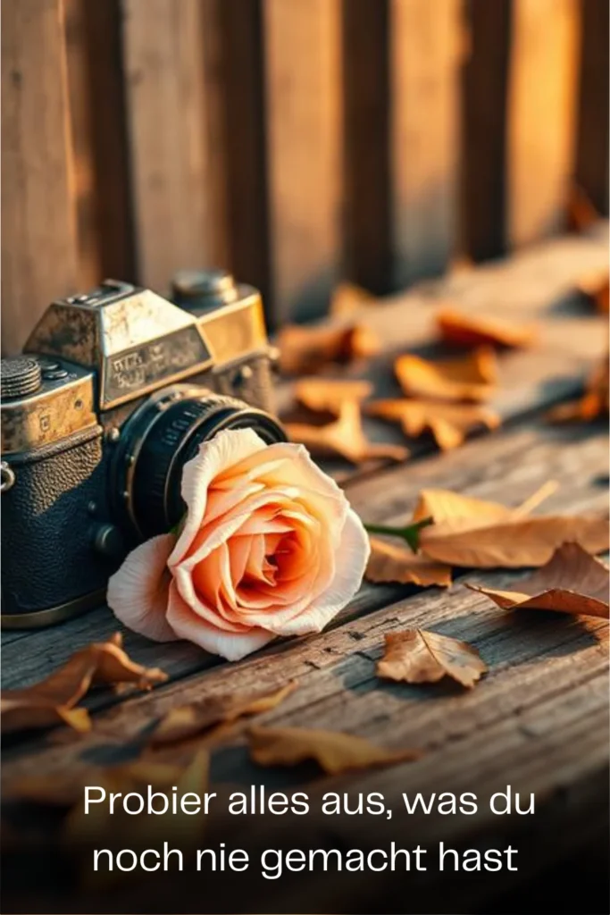 Probier alles aus, was du noch nie gemacht hast