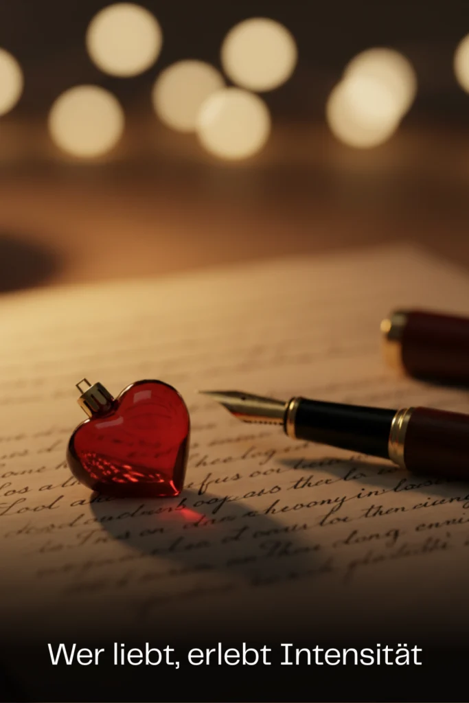 Wer liebt, erlebt Intensität