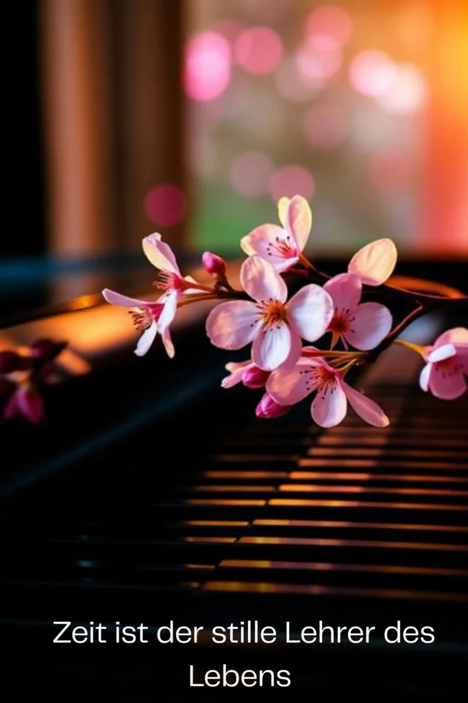 Zeit ist der stille Lehrer des Lebens