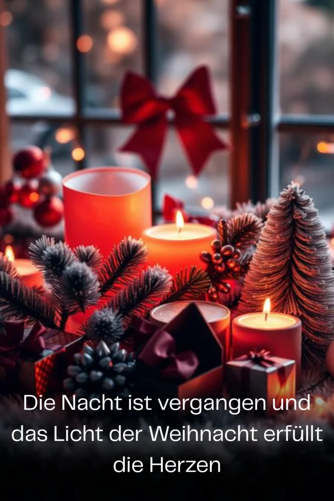 Die Nacht ist vergangen und das Licht der Weihnacht erfüllt die Herzen
