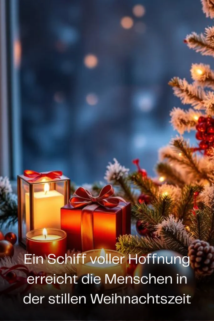 Ein Schiff voller Hoffnung erreicht die Menschen in der stillen Weihnachtszeit