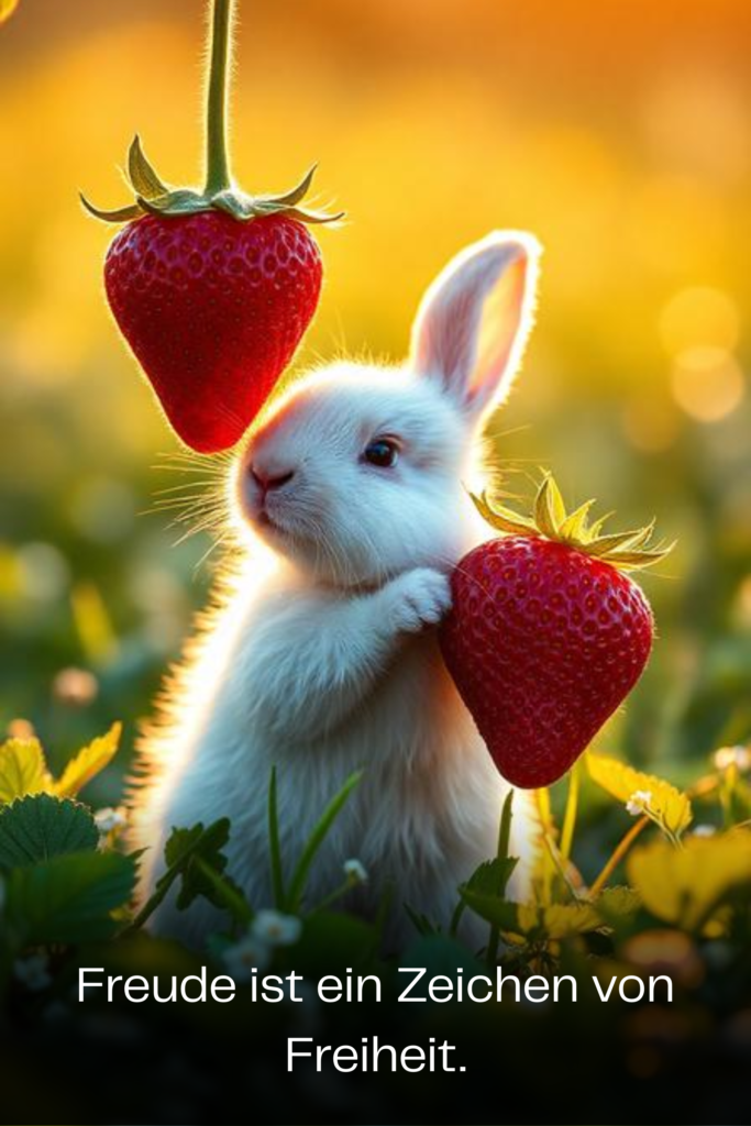 Freude ist ein Zeichen von Freiheit