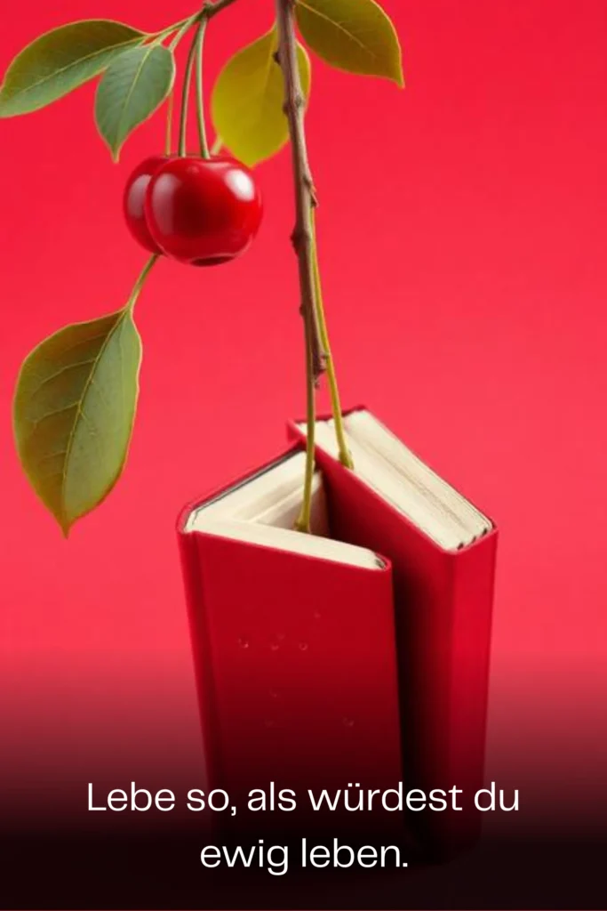 Lebe so, als würdest du ewig leben.
