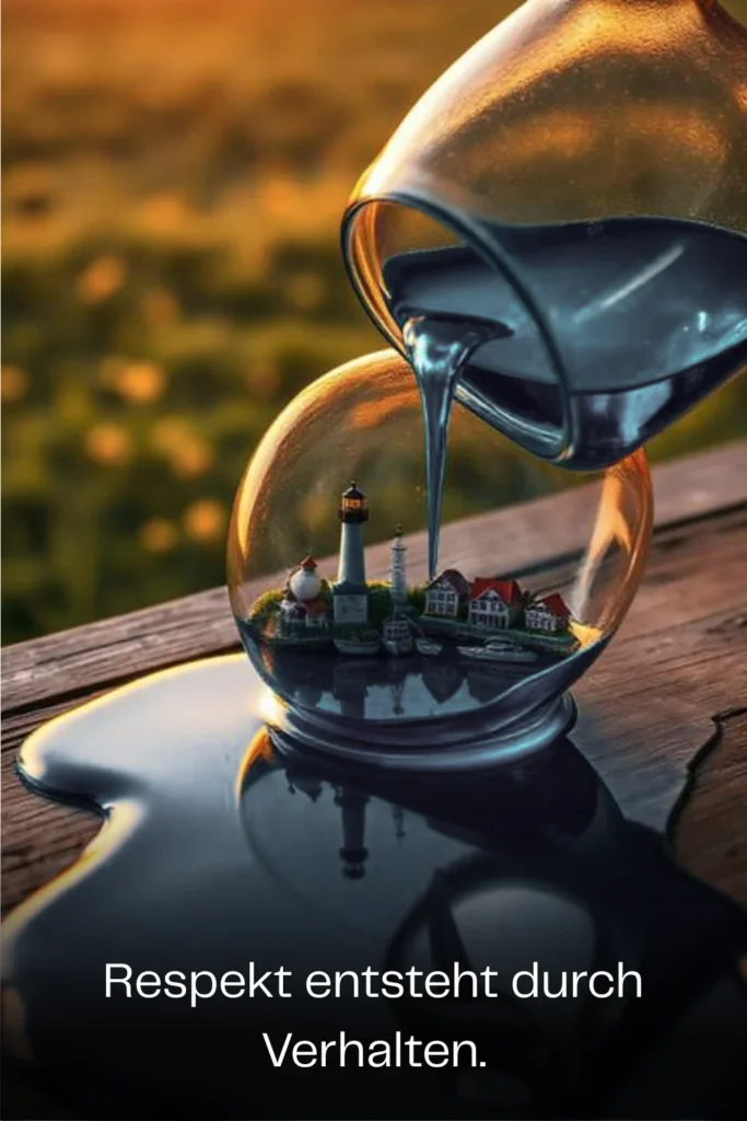 Respekt entsteht durch Verhalten