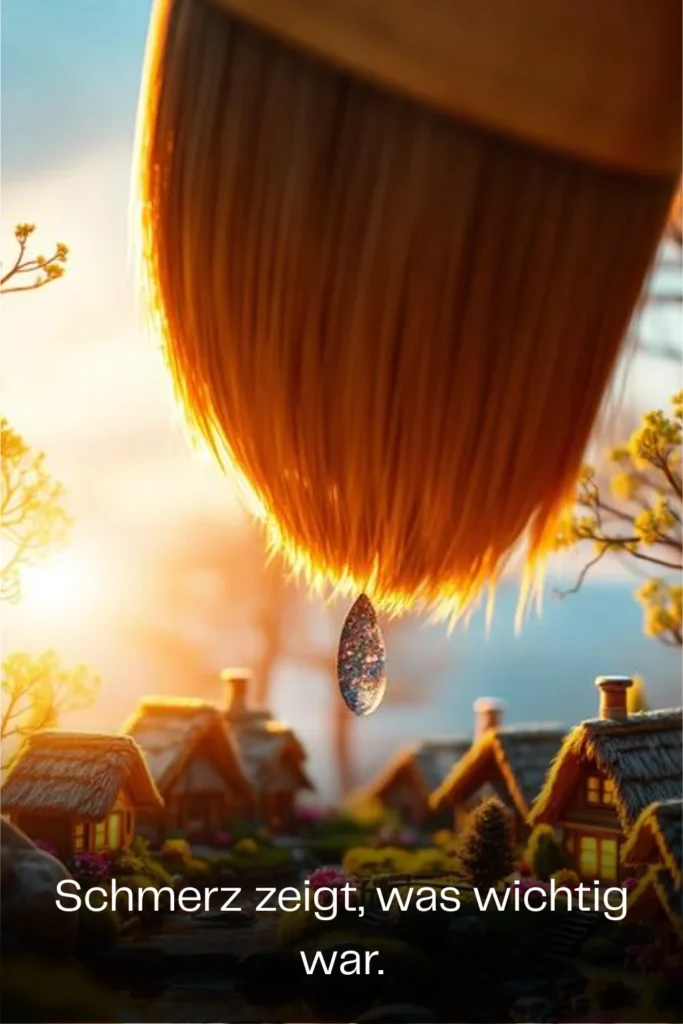 Schmerz zeigt, was wichtig war