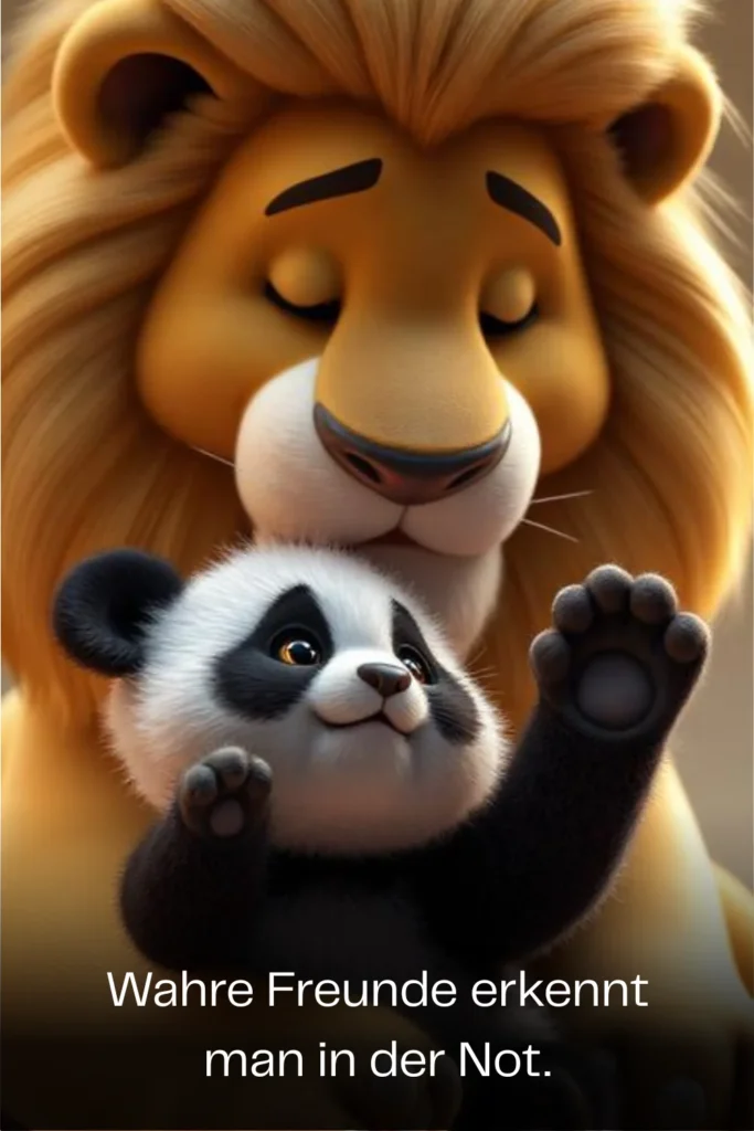 Wahre Freunde erkennt man in der Not