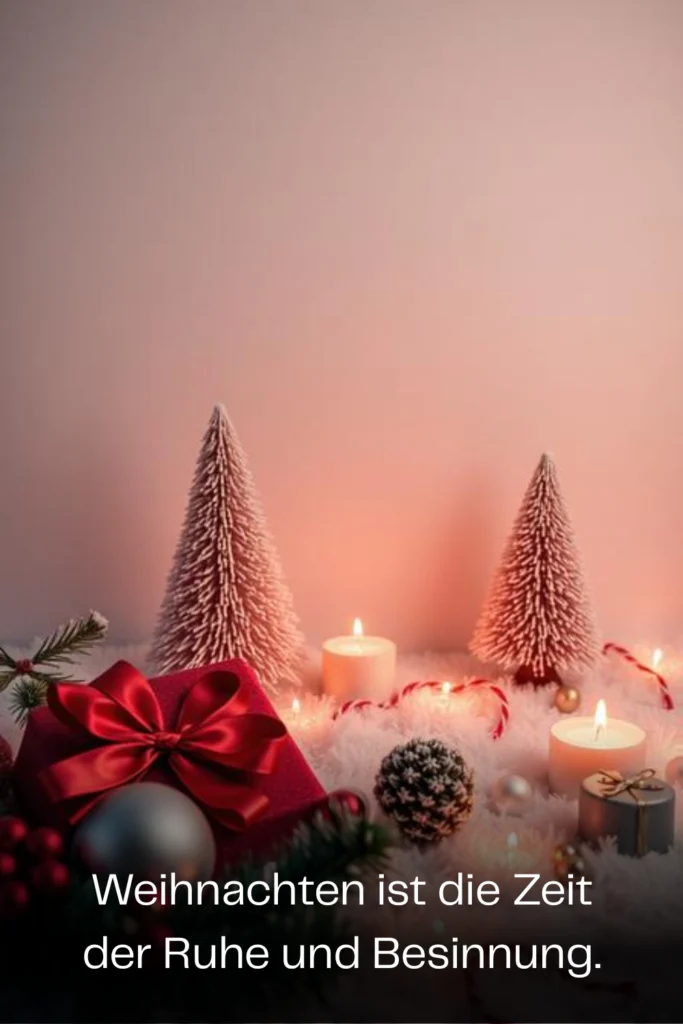 Weihnachten ist die Zeit der Ruhe und Besinnung