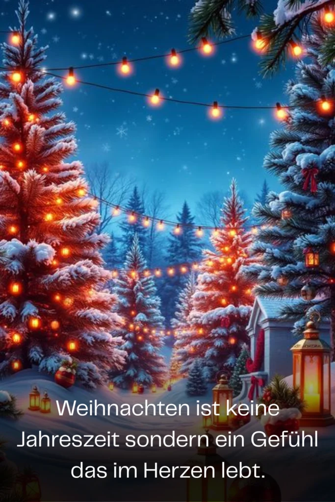 Weihnachten ist keine Jahreszeit sondern ein Gefühl das im Herzen lebt