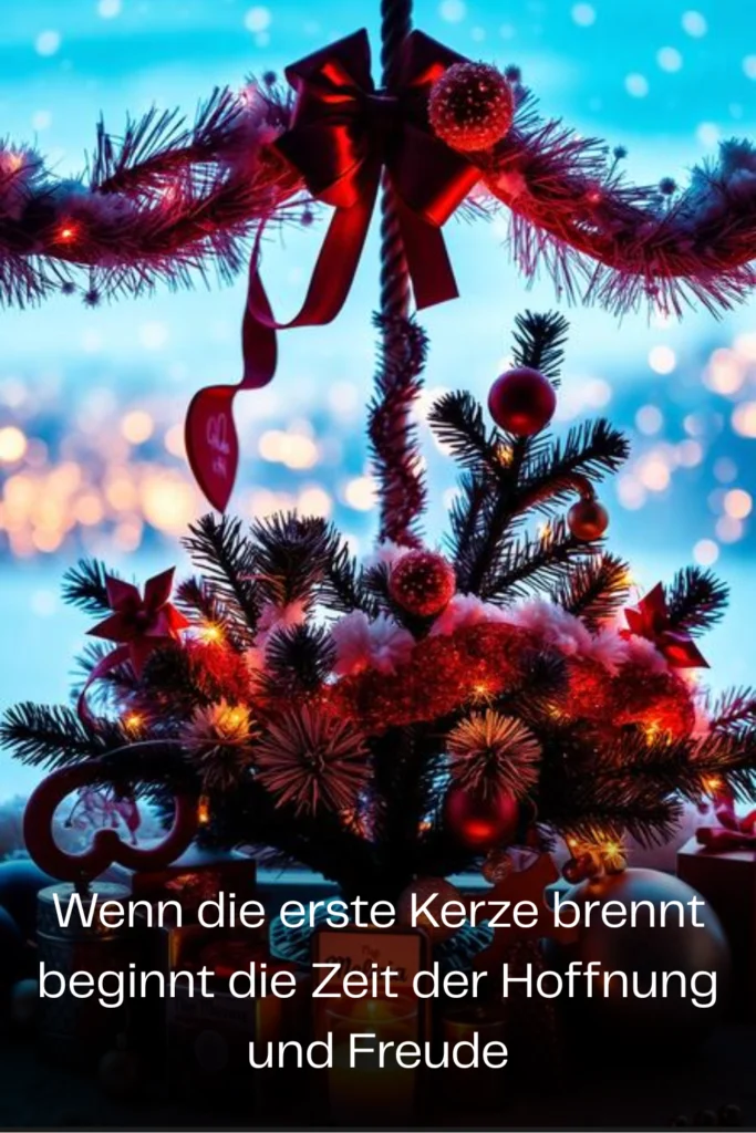 Wenn die erste Kerze brennt beginnt die Zeit der Hoffnung und Freude