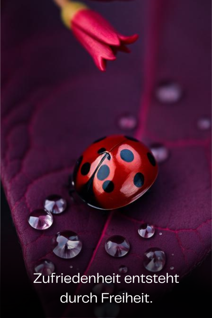 Zufriedenheit entsteht durch Freiheit
