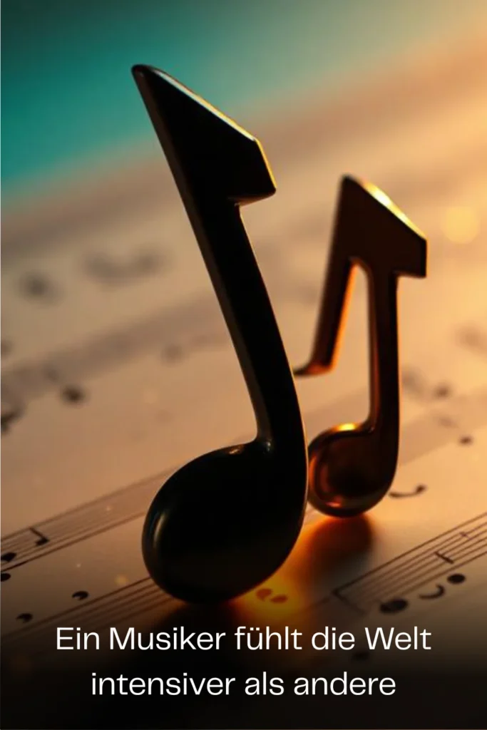 Ein Musiker fühlt die Welt intensiver als andere