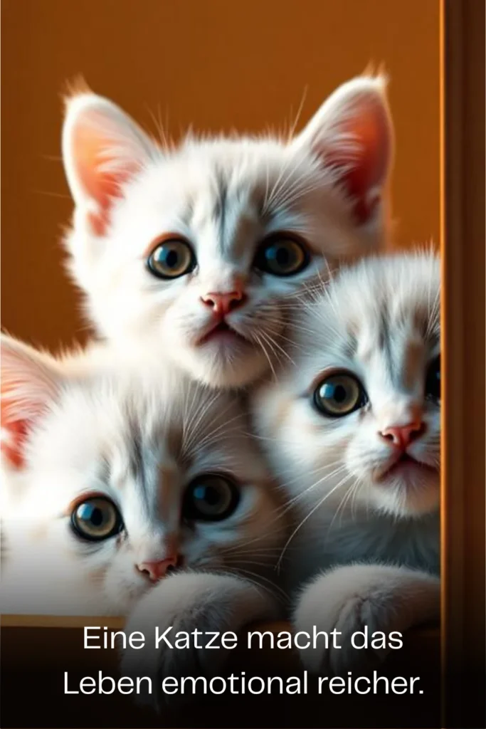 Eine Katze macht das Leben emotional reicher