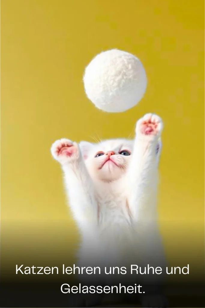 Katzen lehren uns Ruhe und Gelassenheit