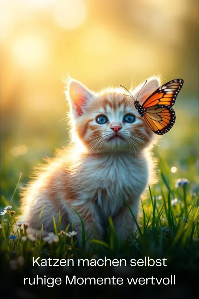 Katzen machen selbst ruhige Momente wertvoll