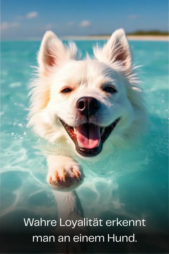 Wahre Loyalität erkennt man an einem Hund