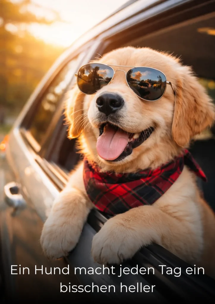 Ein Hund macht jeden Tag ein bisschen heller