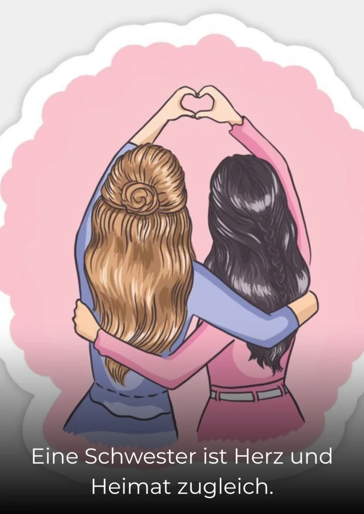 Eine Schwester ist Herz und Heimat zugleich
