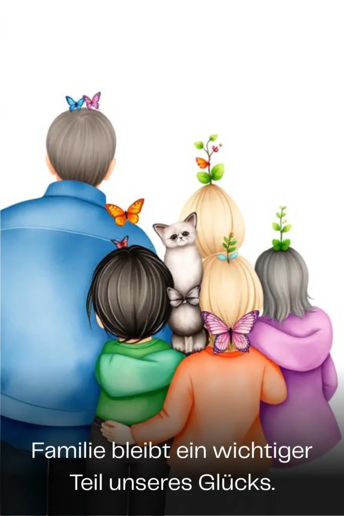 Familie bleibt ein wichtiger Teil unseres Glücks
