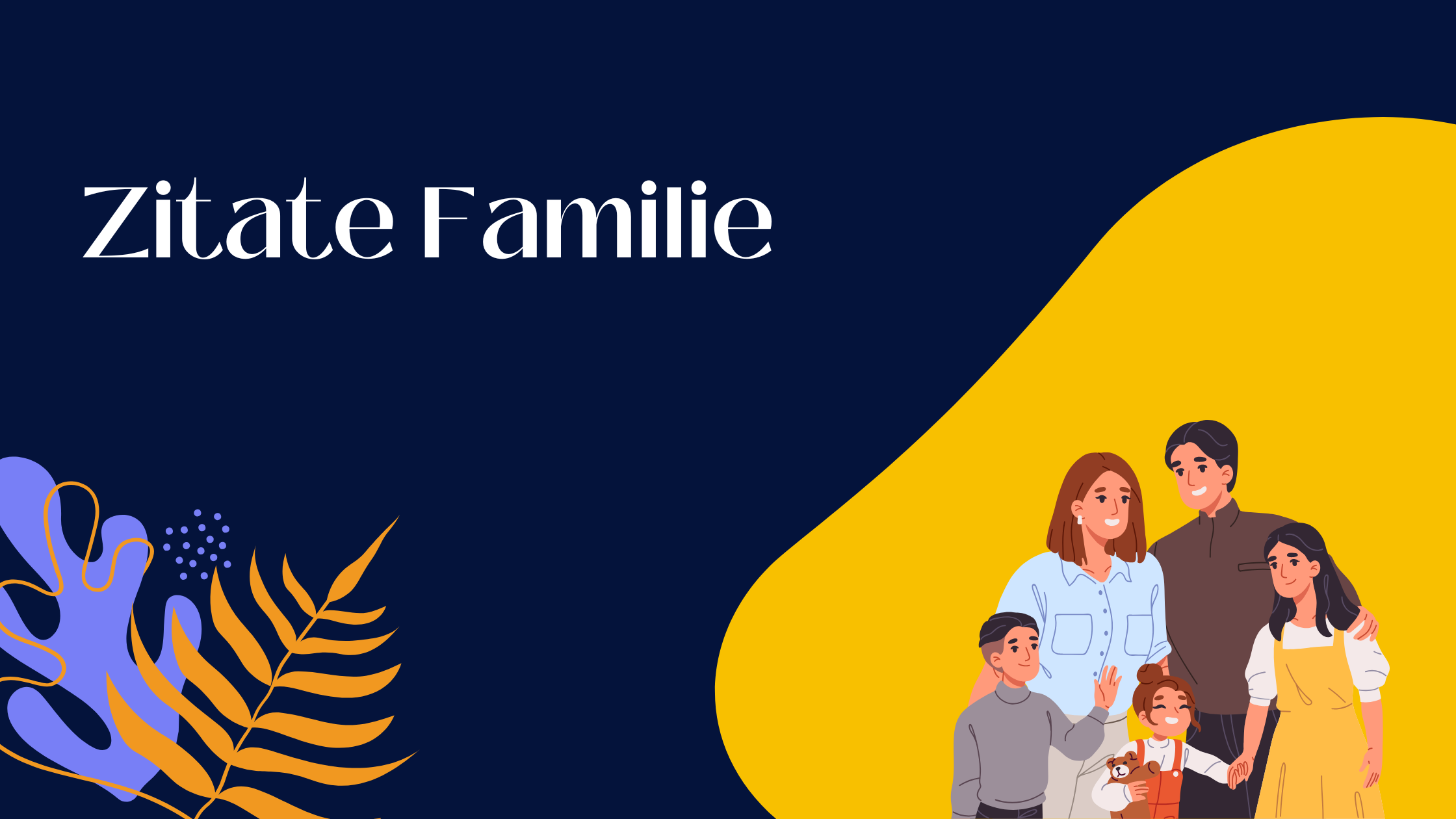 Zitate Familie